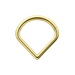 14K Gold Teardrop Hinged Segment Clicker Ring - Monster Piercing