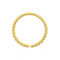 14K Gold Seamless Continuous Twister Nose Hoop Ring