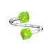 316L Surgical Steel Spiral Barbell with UV Dice - Monster Piercing