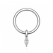 316L Surgical Steel Marquise Stone Jeweled Dangling Style Hinged Segment Clicker Hoop - Monster Piercing