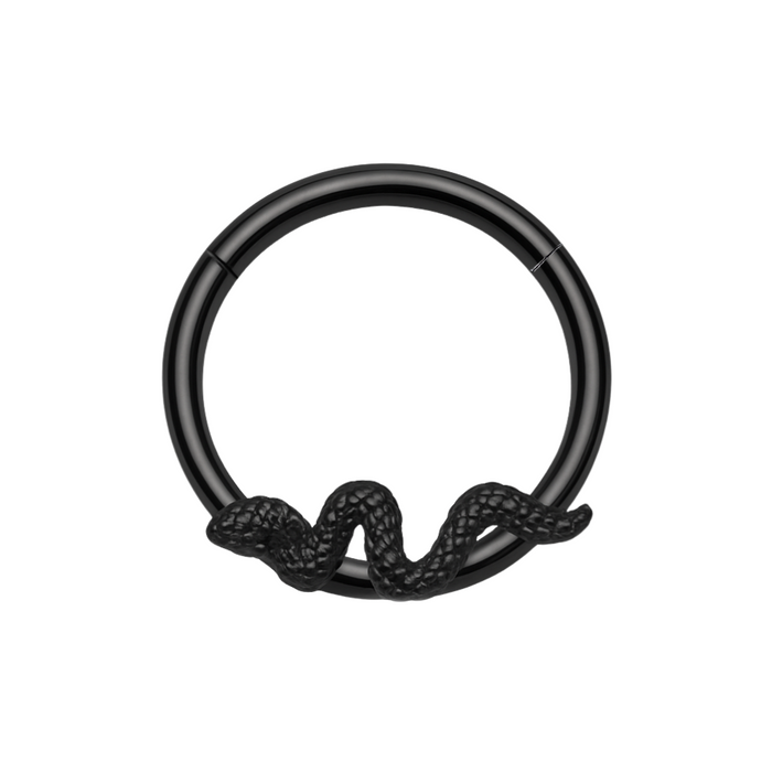 316L Surgical Steel Slithering Snake Hinged Segment Ring