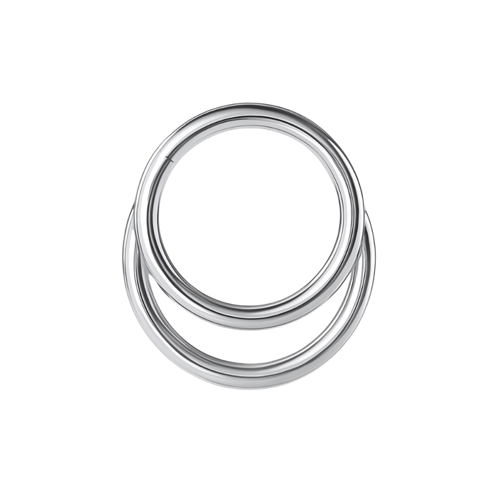 316L Surgical Steel Crescent Moon Hinged Segment Clicker Ring