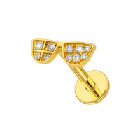 316L Surgical Steel CZ Jewelled Sunnies Cartilage Ear Stud United Kingdom