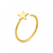 14K Gold Star Open Hoop Nose Ring - Monster Piercing