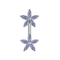 925 Sterling Silver Jewelled Daisies Spinal Belly Button Ring
