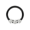 316L Surgical Steel Prong Set Clear CZ Stones Hinged Segment Clicker Ring