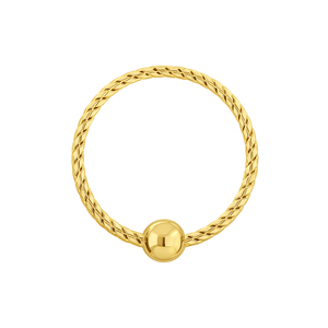 9K Gold Laser Cut BCR Nose Hoop Ring
