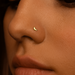 9K Gold Crescent Cut Design Nose Bone - Monster Piercing