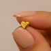 9K Gold Embossed Heart Straight Nose Stud - Monster Piercing