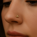 9K Gold Triple Stone Nose Bone - Monster Piercing