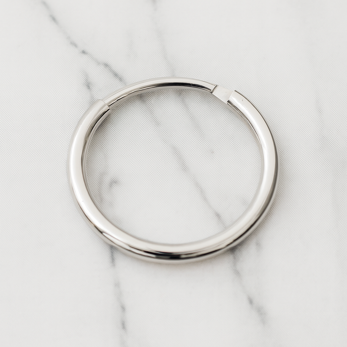 9K Gold Classic Hinged Segment Hoop Nose Ring - Monster Piercing