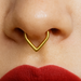 9K Gold Triangle Hinged Segment Clicker - Monster Piercing