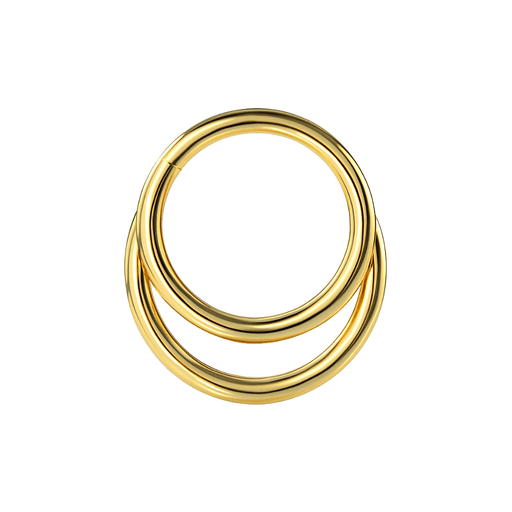 316L Surgical Steel Crescent Moon Hinged Segment Clicker Ring United Kingdom