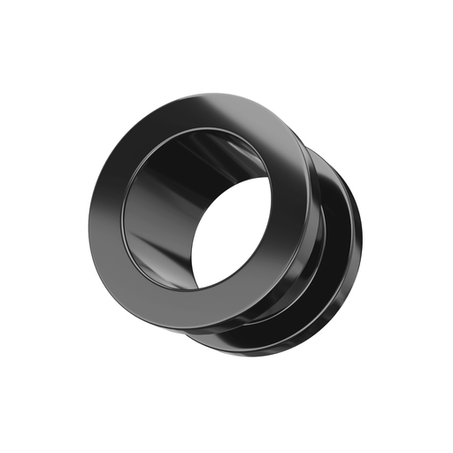 MallGoodies 4G (5mm) Screw-On Black Steel Flesh Tunnel Ear Plugs – Surgical Steel, Single Flare