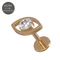 G23 Titanium CZ Jewelled Evil Eye Push-Fit Flatback Stud