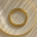 9K Gold Twisted Hinged Segment Clicker Ring - Monster Piercing