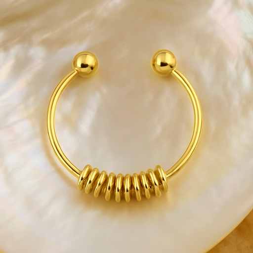 9K Gold Circular Spring Septum Ring - Monster Piercing