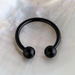 316L Surgical Steel Anodised Horseshoe CBB with Ball - Monster Piercing