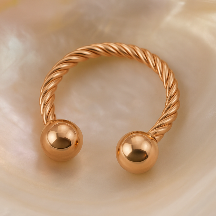 316L Surgical Steel Twisted Circular Barbell