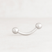 EO Gas Sterilised 316L Surgical Steel Externally Threaded Ball End Curved Bar - Monster Piercing