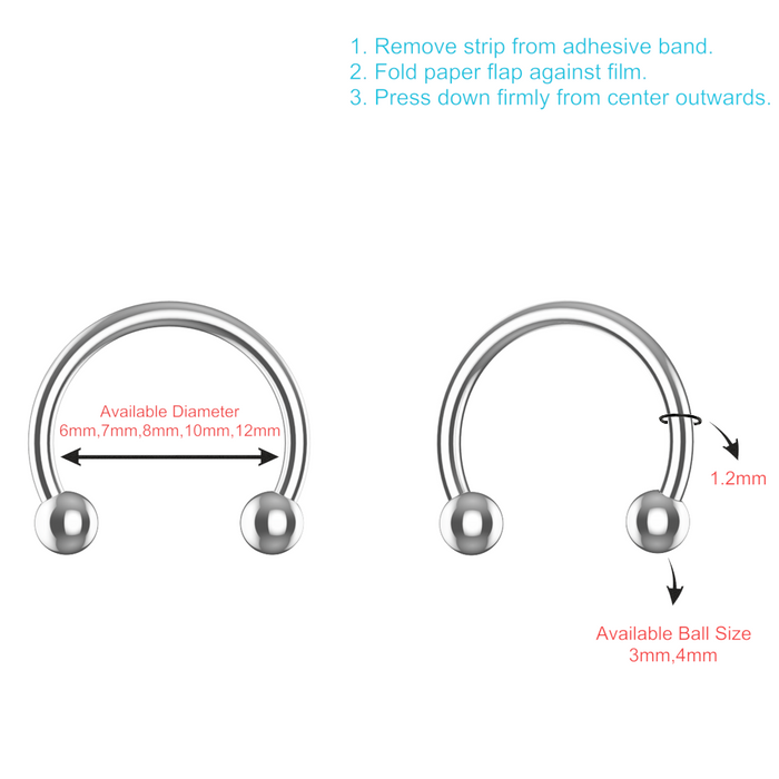 EO Gas Sterilised 316L Surgical Steel Circular Barbell - Monster Piercing