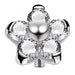 G23 Titanium 5 CZ Studded Flower Dermal Anchor Top - Monster Piercing