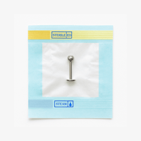 EO Gas Sterilised 316L Surgical Steel Externally Threaded Ball Top Labret