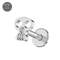 G23 Titanium Skull Internally Threaded Flatback Stud
