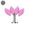 G23 Titanium Four Opal Stone Jewelled Threadless Floating Belly Ring