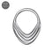G23 Titanium Layered Teardrop Hinged Segment Clicker Ring