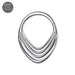 G23 Titanium Layered Teardrop Hinged Segment Clicker Ring - Monster Piercing