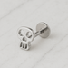 G23 Titanium Skull Internally Threaded Flatback Stud - Monster Piercing