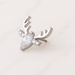 G23 Titanium Clear CZ Jewelled Deer Threadless Pin Top - Monster Piercing
