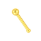 9K Gold Plain Bead Ball Top Nose Bone Stud