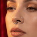 G23 Titanium Pave Crystal Hinged Clicker Segment Ring Nose Pins Monster Piercing