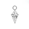 316L Surgical Kite Cut CZ Clicker Charm