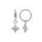 316L Surgical Steel CZ Jeweled North Star Drop Earrings