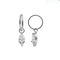 316L Surgical Steel Pear Drop CZ Earrings