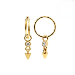 316L Surgical Steel Spike Drop Earrings