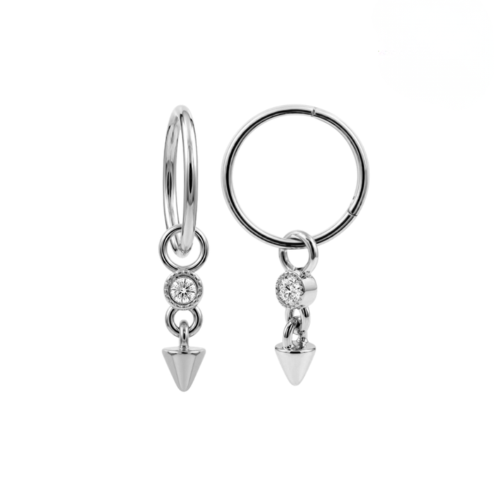 316L Surgical Steel Spike Drop Earrings