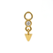 316L Surgical CZ Bezel Spike Dangle Clicker Charm