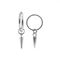 316L Surgical Steel Sleek Spike Drop Earrings