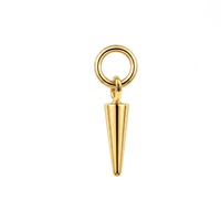 316L Surgical Sleek Spike Dangle Clicker Charm