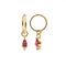 316L Surgical Steel Pink Pear Drop Earrings