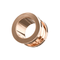 316L Surgical Steel Rose Gold Plated External Screw Fit Ear Flesh Tunnel