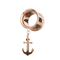 316L Surgical Steel Dangling Anchor Internally Threaded Tunnel