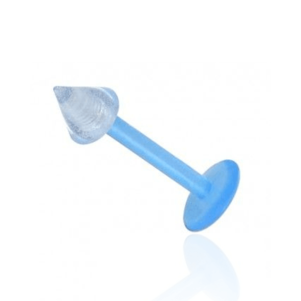 Blue UV Labret with Transparent UV Cone - Subtle Elegance — Monster ...