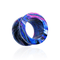 316L Surgical Steel Blue and Pink Painted Screw Fit Flesh Tunnel
