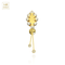 14K Gold Studded Danglers Belly Ring