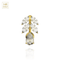 14K Gold Studded Reverse Belly Ring